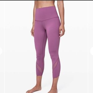 Lululemon Wunder Under Crop Roll Down Scallop